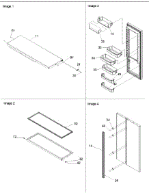 Refrigerator Door, Trim & Handles parts for Amana Side-By-Side Refrigerator SSD522VS-P1320307WS from AppliancePartsPros.com