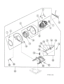 Motor Assy parts for Speed Queen Dryer SSE007QF from AppliancePartsPros.com