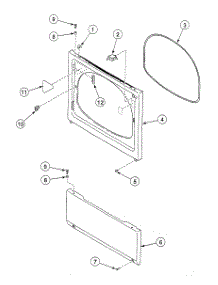 Front Panel parts for Speed Queen Dryer SSE007QF1500 from AppliancePartsPros.com