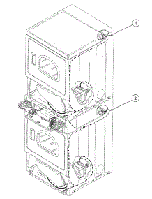Harnesses 2 parts for Speed Queen Dryer SSE007QF99H2 from AppliancePartsPros.com
