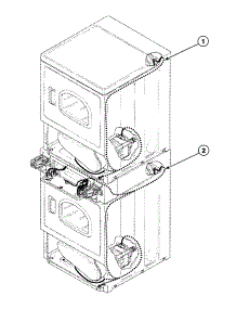 Harnesses 2 parts for Speed Queen Dryer SSE107LF1500 from AppliancePartsPros.com