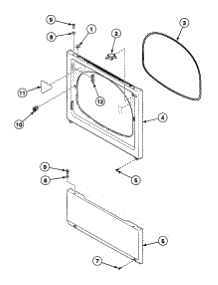 Front Panel parts for Speed Queen Dryer SSE107WF from AppliancePartsPros.com