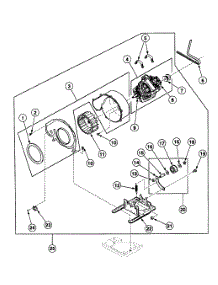 Motor Assy parts for Speed Queen Dryer SSE107WF from AppliancePartsPros.com