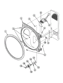 Roller Assy parts for Speed Queen Dryer SSE107WF99L7 from AppliancePartsPros.com