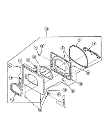 Door Assy parts for Speed Queen Dryer SSE117LF1500 from AppliancePartsPros.com