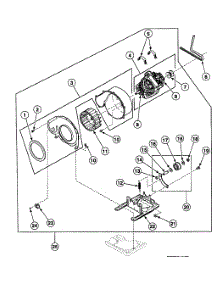 Motor Assy parts for Speed Queen Dryer SSE117WF from AppliancePartsPros.com