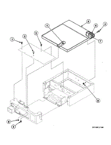 Cabinet Top parts for Speed Queen Dryer SSE417QF from AppliancePartsPros.com