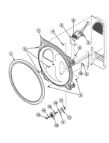 Roller Assy parts for Speed Queen Dryer SSE417QF from AppliancePartsPros.com