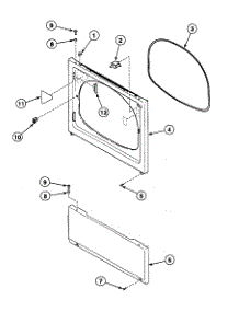Front Panel parts for Speed Queen Dryer SSE507QF1500 from AppliancePartsPros.com