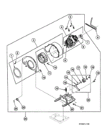 Motor Assy parts for Speed Queen Dryer SSE607LF from AppliancePartsPros.com