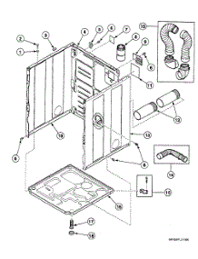 Cabinet Assy parts for Speed Queen Dryer SSE607LF from AppliancePartsPros.com