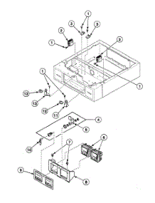 Control Panel parts for Speed Queen Dryer SSE607WF from AppliancePartsPros.com