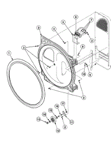 Roller Assy parts for Speed Queen Dryer SSE807WF from AppliancePartsPros.com