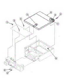 Cabinet Top parts for Speed Queen Dryer SSE907QF1724 from AppliancePartsPros.com