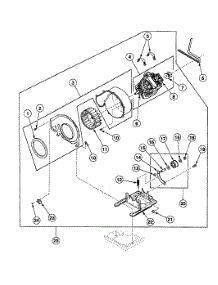 Motor Assy parts for Speed Queen Dryer SSE907QF1724 from AppliancePartsPros.com