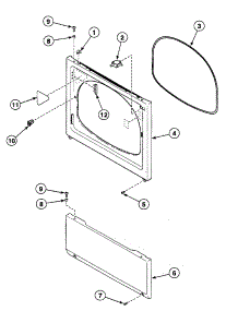 Front Panel parts for Speed Queen Dryer SSE907WF1724 from AppliancePartsPros.com