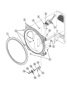 Roller Assy parts for Speed Queen Dryer SSEB07LJ1500 from AppliancePartsPros.com