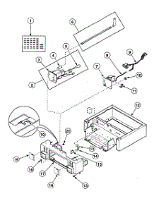 Control Panel 2 parts for Speed Queen Dryer SSEB07WJ1500 from AppliancePartsPros.com