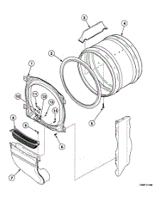 Drum Assy parts for Speed Queen Dryer SSEF17LJ from AppliancePartsPros.com