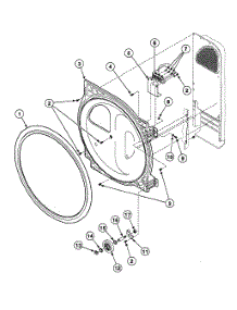 Roller Assy parts for Speed Queen Dryer SSEF17WJ from AppliancePartsPros.com