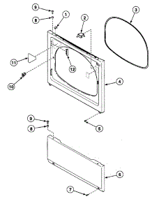 Front Panel parts for Speed Queen Dryer SSEH07LJ from AppliancePartsPros.com