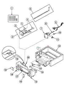 Cabinet Control parts for Speed Queen Dryer SSEH07LJ1500 from AppliancePartsPros.com