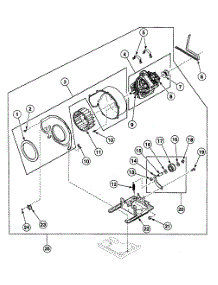 Motor Assy parts for Speed Queen Dryer SSEH07QJ from AppliancePartsPros.com
