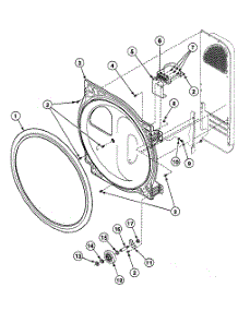 Roller Assy parts for Speed Queen Dryer SSEX07QF from AppliancePartsPros.com