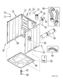 Cabinet parts for Speed Queen Dryer SSEY07QF from AppliancePartsPros.com