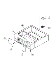 Cabinet Control parts for Speed Queen Dryer SSEY07QF1500 from AppliancePartsPros.com
