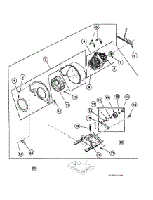 Motor Assy parts for Speed Queen Dryer SSEY07QF1500 from AppliancePartsPros.com