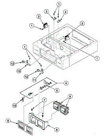 Control Panel parts for Speed Queen Dryer SSEY17QF from AppliancePartsPros.com