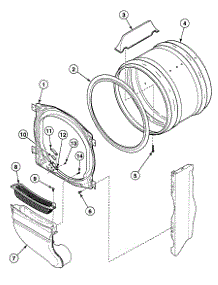 Drum Assy parts for Speed Queen Dryer SSEY17QF from AppliancePartsPros.com