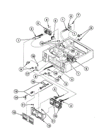 Control Panel parts for Speed Queen Dryer SSEZ07LF1500 from AppliancePartsPros.com