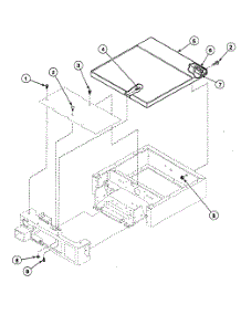 Cabinet Top parts for Speed Queen Dryer SSEZ07LF1500 from AppliancePartsPros.com