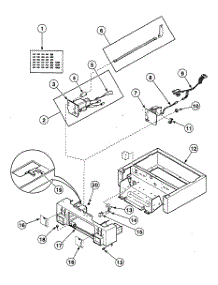Cabinet Control parts for Speed Queen Dryer SSEZ17QF1500 from AppliancePartsPros.com