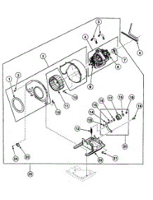 Motor Assy parts for Speed Queen Dryer SSEZ17QF1500 from AppliancePartsPros.com
