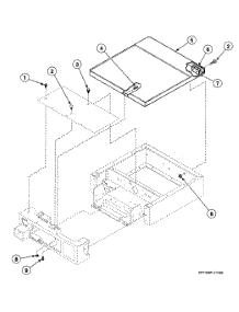 Cabinet Top parts for Speed Queen Dryer SSG009QF from AppliancePartsPros.com
