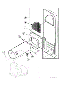 Duct Assy parts for Speed Queen Dryer SSG009QF from AppliancePartsPros.com