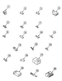 Blocks parts for Speed Queen Dryer SSG109LF99L7 from AppliancePartsPros.com