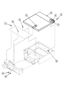Cabinet Top parts for Speed Queen Dryer SSG109WF99L7 from AppliancePartsPros.com