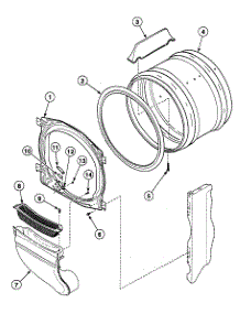 Drum Assy parts for Speed Queen Dryer SSG109WF99L7 from AppliancePartsPros.com