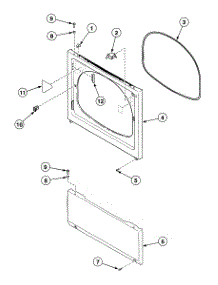Front Panel parts for Speed Queen Dryer SSG809LF from AppliancePartsPros.com