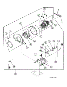 Motor Assy parts for Speed Queen Dryer SSG809LF from AppliancePartsPros.com