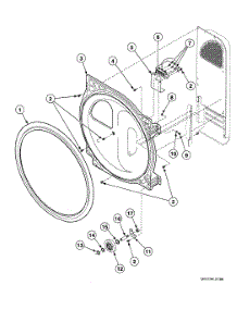 Roller Assy parts for Speed Queen Dryer SSG809LF from AppliancePartsPros.com