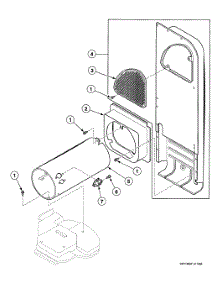 Duct Assy parts for Speed Queen Dryer SSG809LF from AppliancePartsPros.com