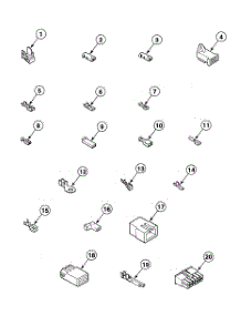 Terminal Blocks parts for Speed Queen Dryer SSG809LF from AppliancePartsPros.com