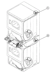 Harnesses 2 parts for Speed Queen Dryer SSG809QF from AppliancePartsPros.com