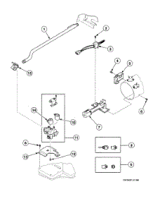 Gas Valve Assy parts for Speed Queen Dryer SSG809WF from AppliancePartsPros.com