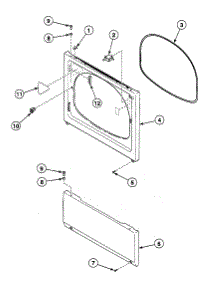 Front Panel parts for Speed Queen Dryer SSG909QF from AppliancePartsPros.com